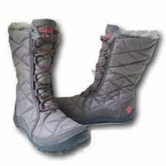 Columbia Shoes - Columbia Snow 200 grams Gray Quilted Omni-Heat boots 6